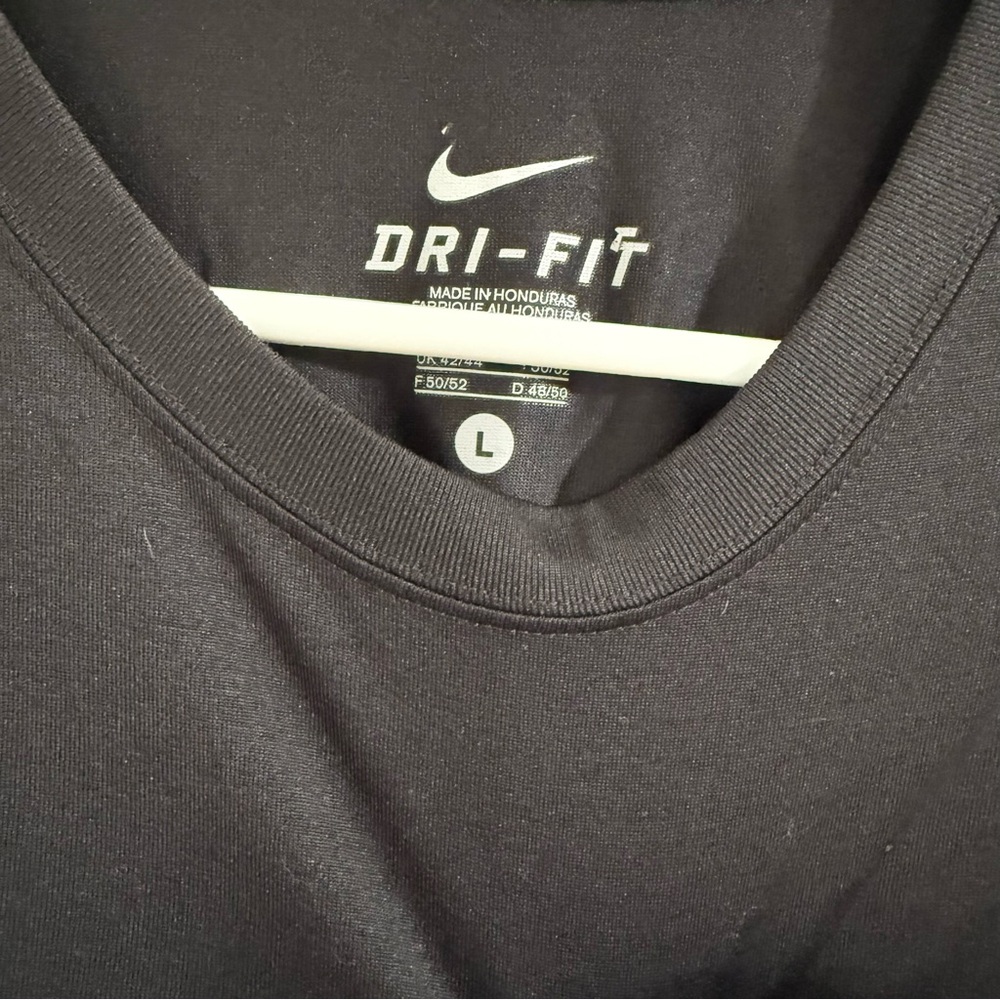 Nike Dri-FIT Men’s Long Sleeve Athletic Shirt Black Size Large - Picture 3 of 5